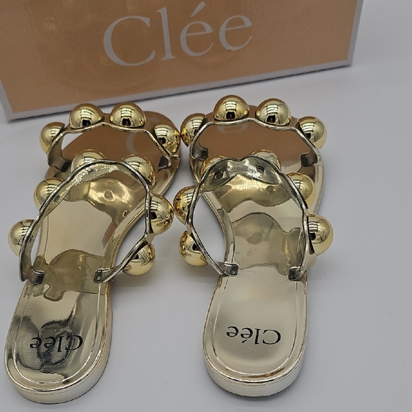 Gold Women's Sandals - Picture 7 of 8